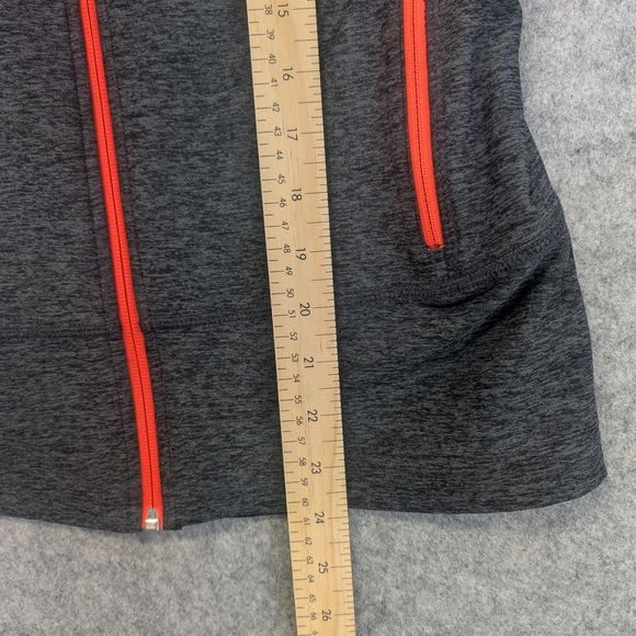 Champion women long sleeve athletic jacket lightweight full-zip slim gray small - Picture 7 of 10